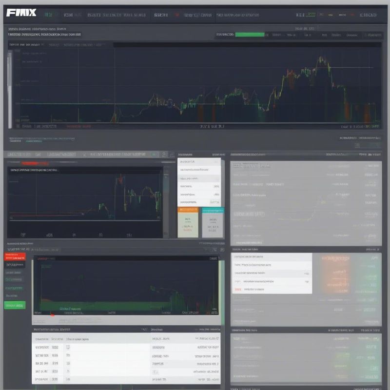Giao diện sàn FMX với các công cụ phân tích mạnh mẽ