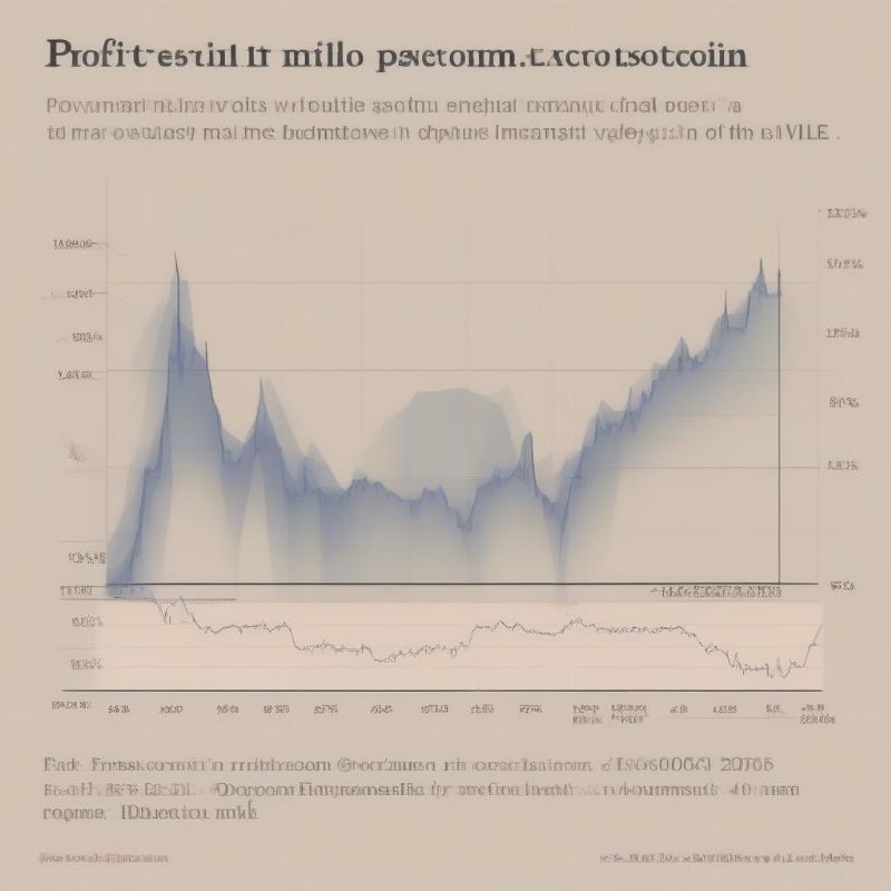 Hiển thị biểu đồ lợi nhuận từ đầu tư vào tiền ảo như Bitcoin hoặc Ethereum