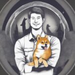 Jackson Palmer và biểu tượng Dogecoin nổi tiếng qua meme Doge.