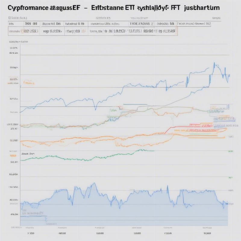 Quỹ ETF theo dõi tiền điện tử qua các biểu đồ giá cả