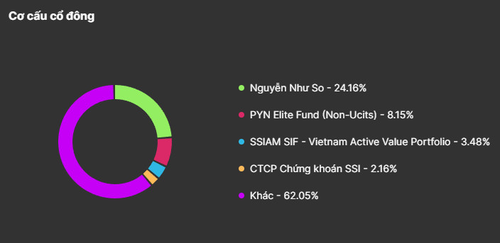 Cơ cấu cổ đông DBC