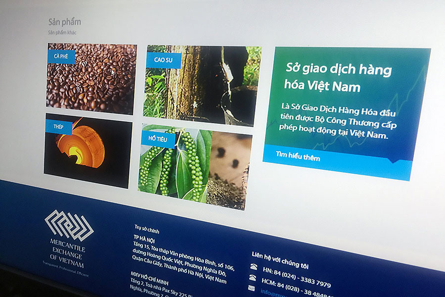 Những mặt hàng hóa được phép mua bán qua Sàn Giao dịch Hàng hóa Việt Nam